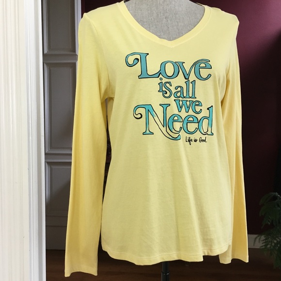 Life Is Good Tops - NWOT Love is All We Need, Life is Good